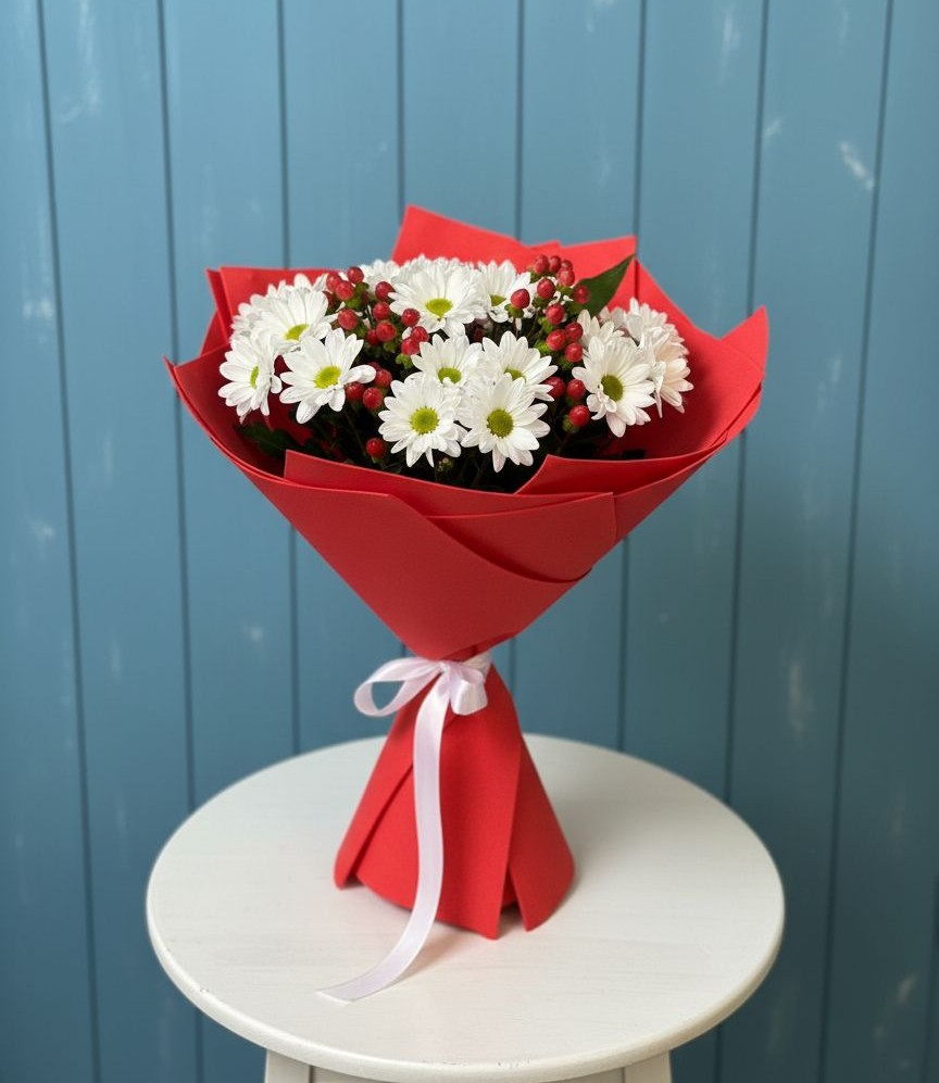 Букет цветов из: Хризантемы в Дубне Чеховского района