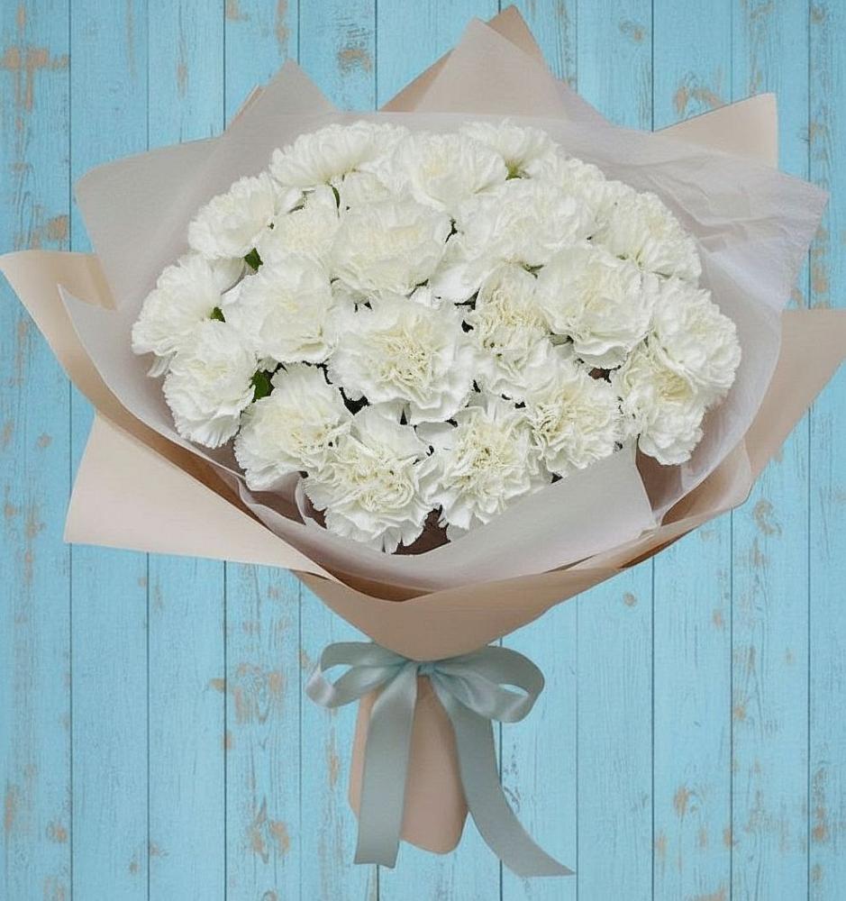 Букет цветов из: Гвоздики в Дубне Чеховского района