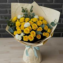 Букет цветов из:  Розы #REPLACE_PRED# Дубне Чеховского района