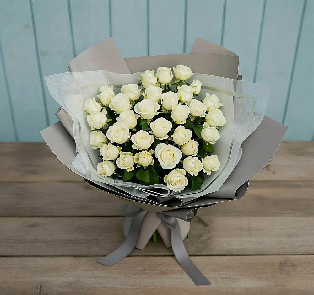 Букет Белоснежная нежность в Дубне Чеховского района