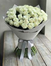 Букет 35 Белых роз в Дубне Чеховского района