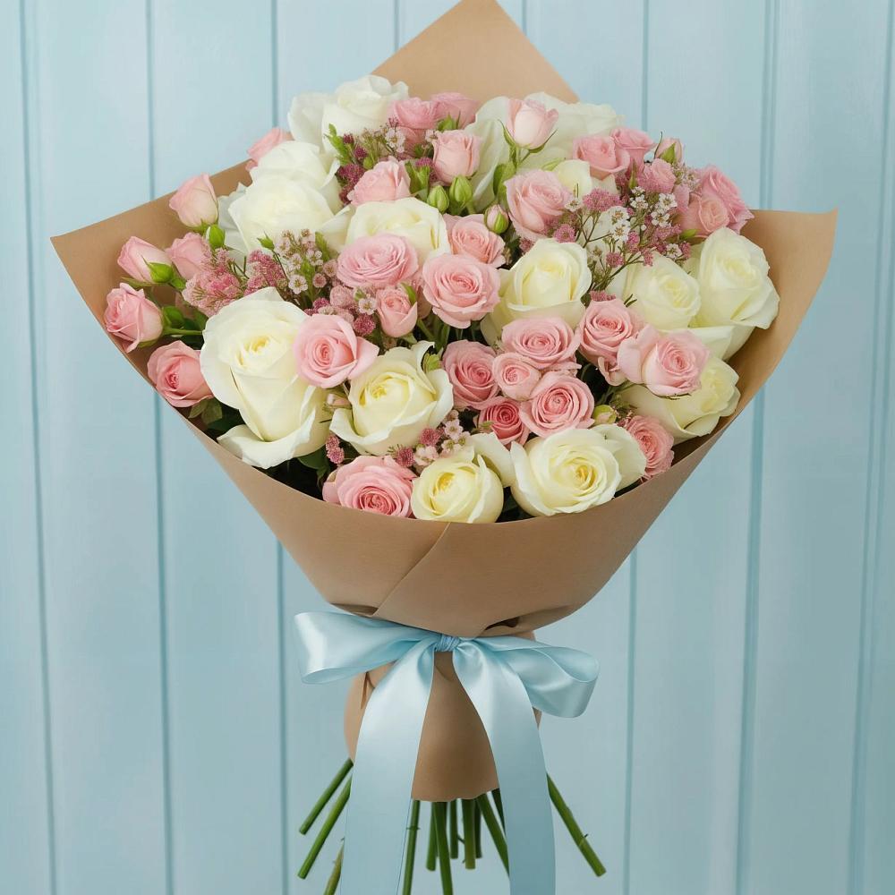 Букет цветов из: Розы в Дубне Чеховского района