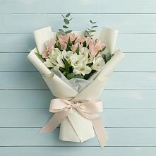 Букет цветов из:  Альстромерии #REPLACE_PRED# Дубне Чеховского района