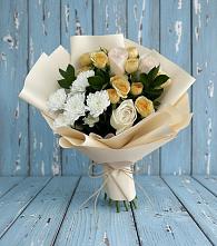 Букет цветов из:  Розы и Хризантемы в Дубне Чеховского района