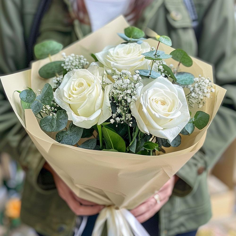 Букет цветов из: Розы в Дубне Чеховского района