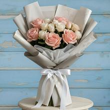Букет цветов из:  Розы #REPLACE_PRED# Дубне Чеховского района