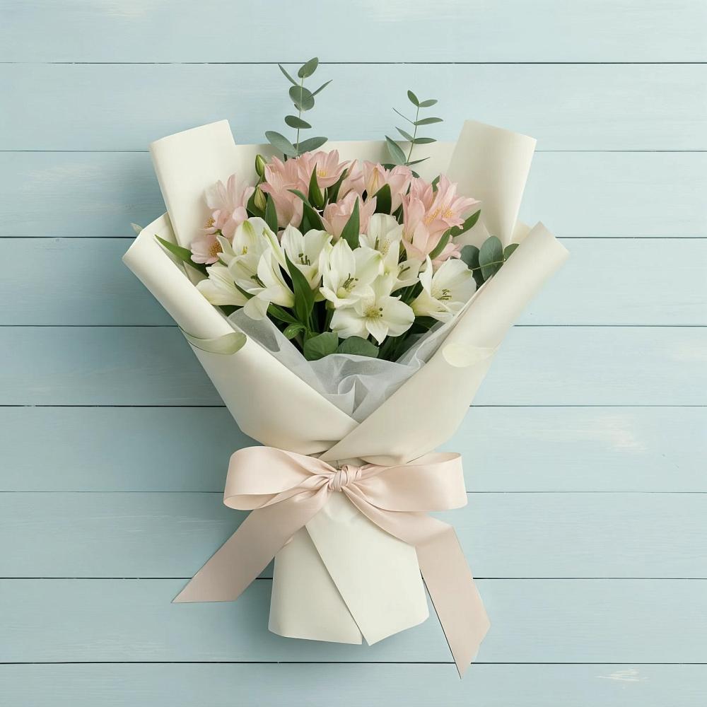 Букет цветов из: Альстромерии в Дубне Чеховского района