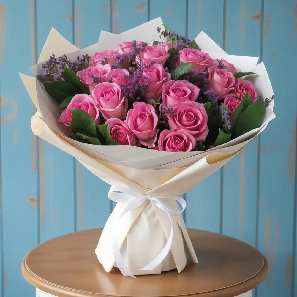 Букет цветов из: Розы в Дубне Чеховского района