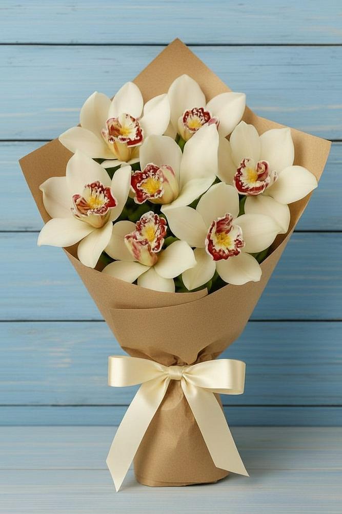 Букет цветов из: Орхидеи и Розы в Дубне Чеховского района