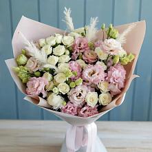 Букет цветов из:  Альстромерии и Розы в Дубне Чеховского района