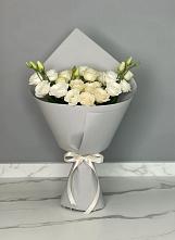 Букет цветов из:  Розы и Лизиантусы в Дубне Чеховского района